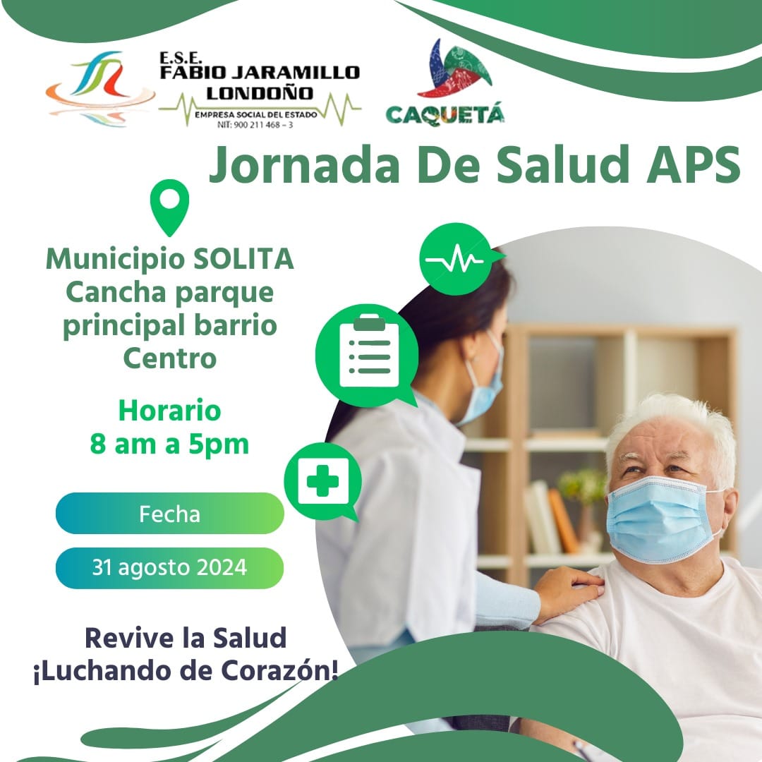 La ESE Fabio Jaramillo Londoño invita a toda la comunidad a participar en una importante jornada de salud