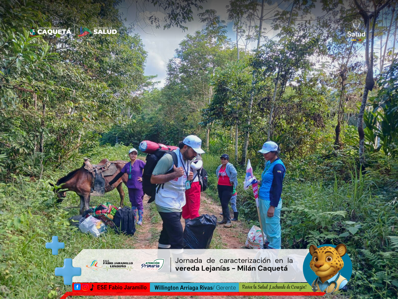 Jornada de caracterización en la vereda Lejanías Milán Caquetá.