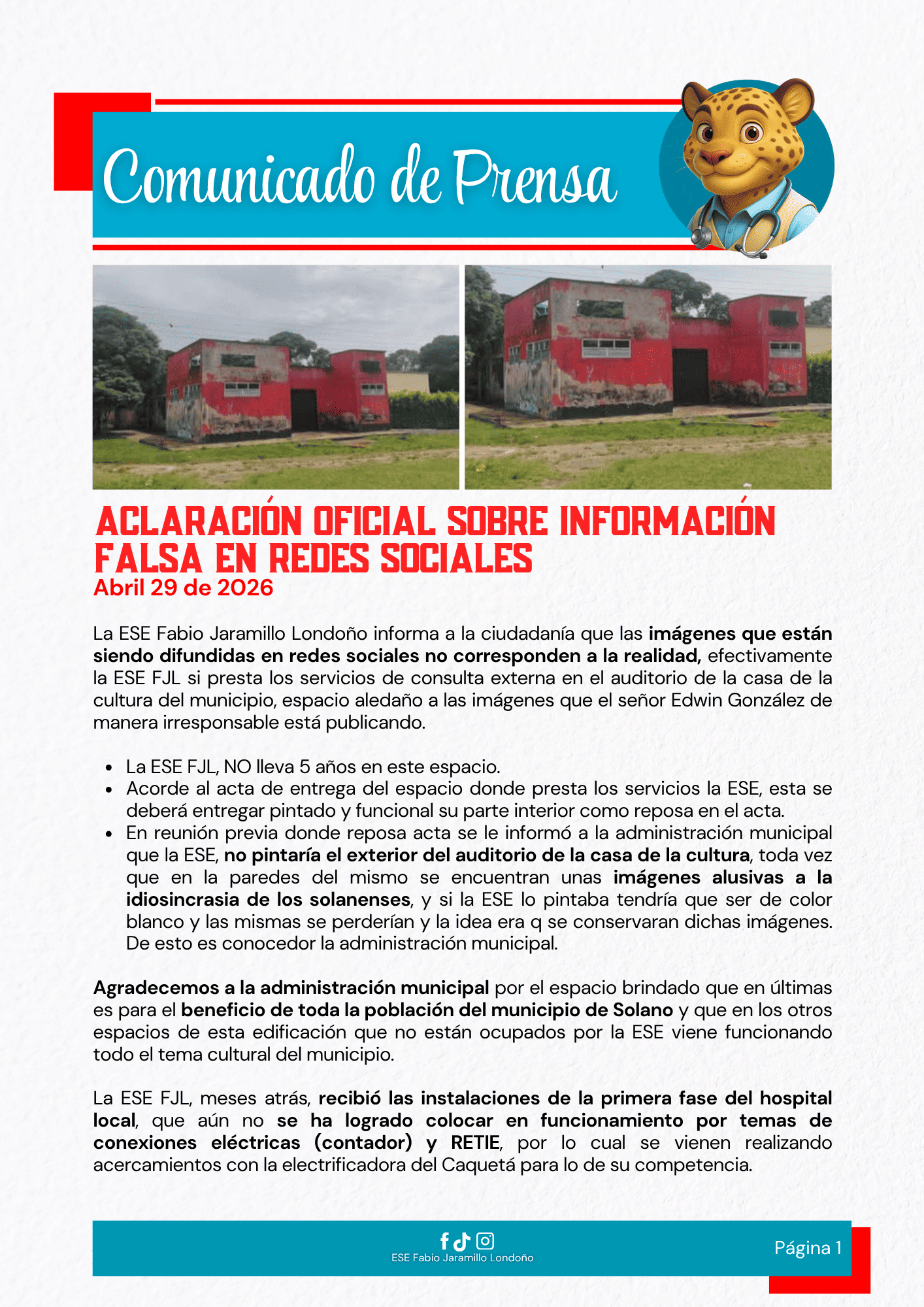 Comunicado de Prensa