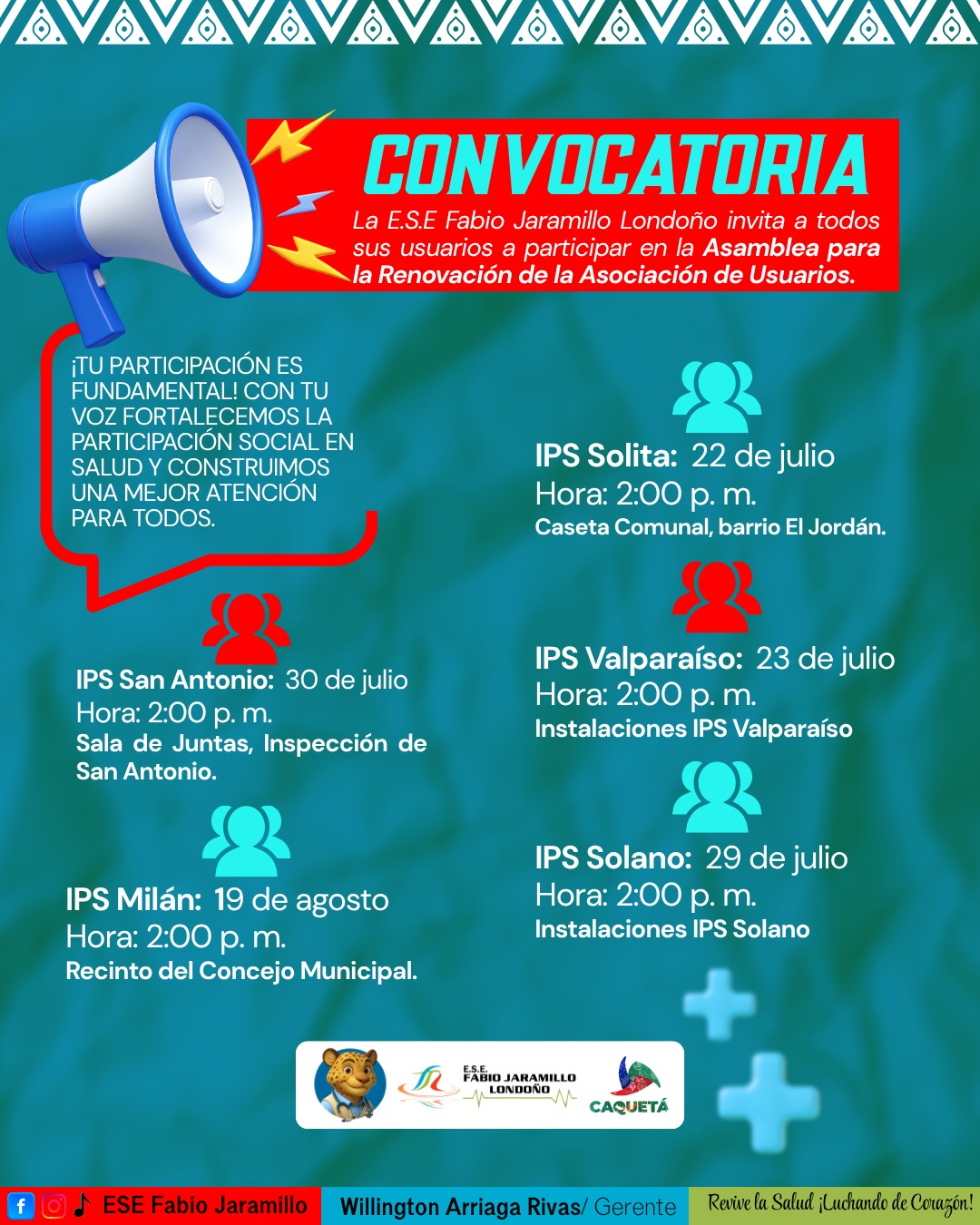 Convocatoria para la renovación de la Asociación de Usuarios