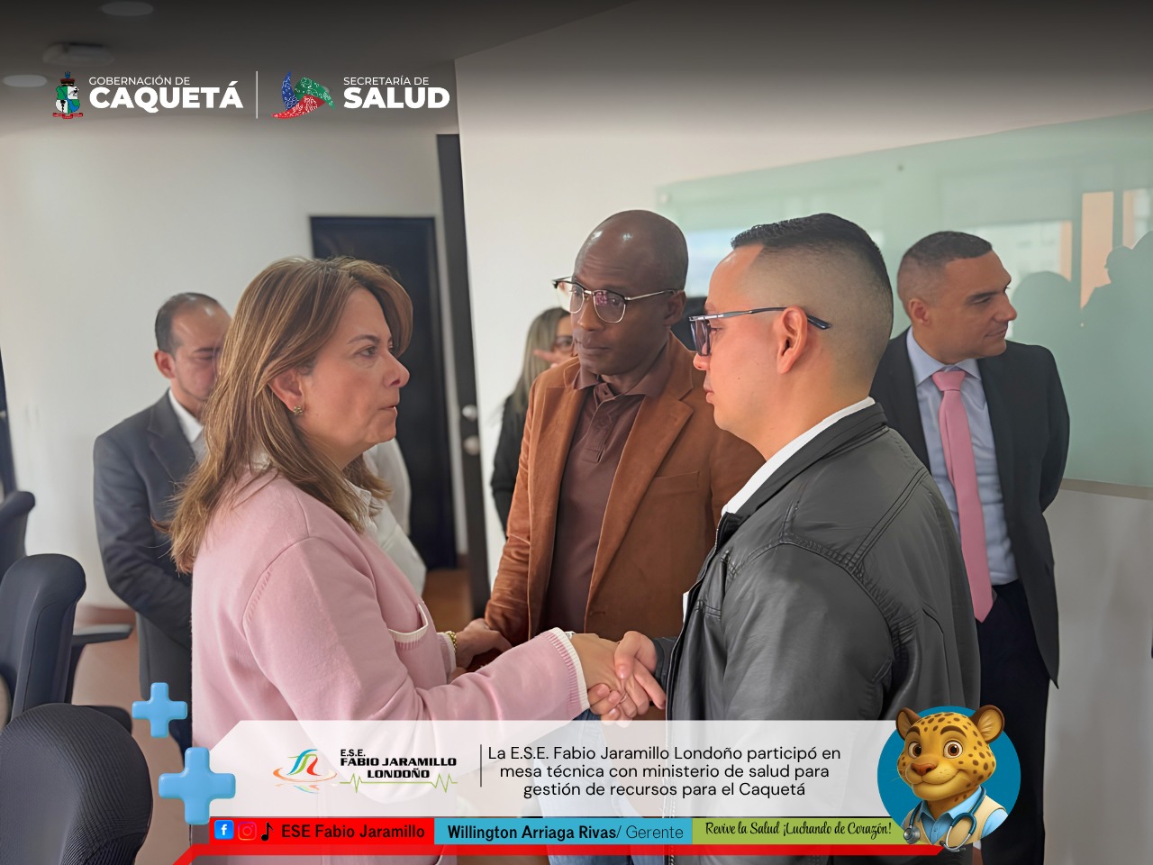 La E.S.E Fabio Jaramillo Londoño participó en mesa técnica con ministerio de salud para gestión de recursos para el Caquetá