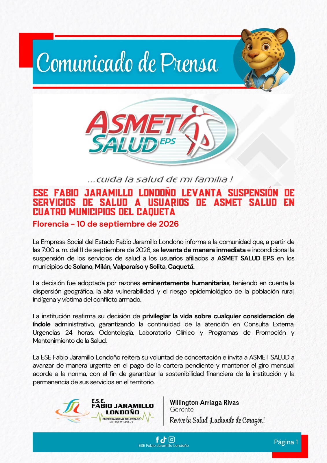 Comunicado de Prensa